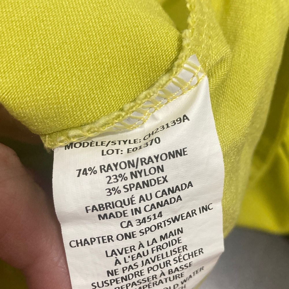 Chartreuse Stretchy Pants - Picture 6 of 6